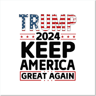 Trump 2024 keep america great again Posters and Art